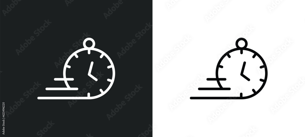 Poster express icon isolated in white and black colors. express outline vector icon from user interface col