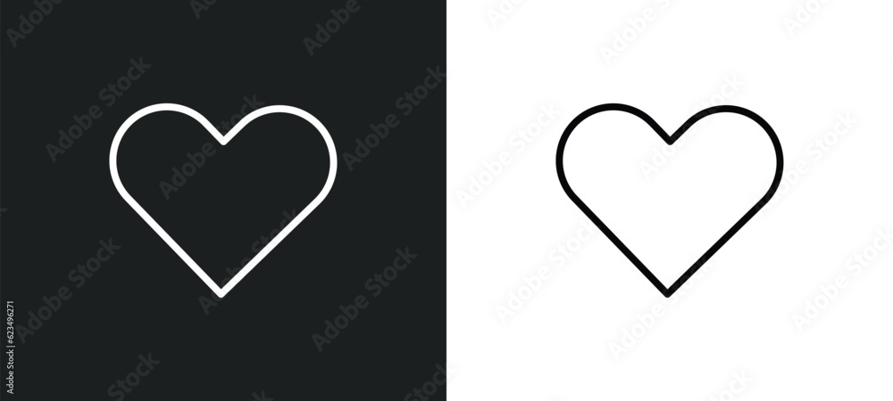 Poster hearth icon isolated in white and black colors. hearth outline vector icon from user interface colle