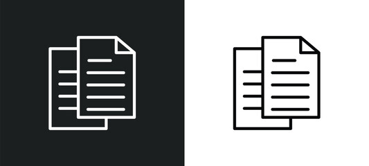 paper work icon isolated in white and black colors. paper work outline vector icon from user interface collection for web, mobile apps and ui.