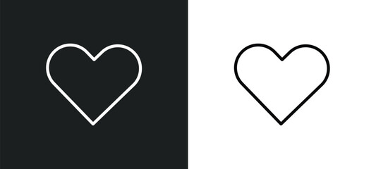 hearth icon isolated in white and black colors. hearth outline vector icon from user interface collection for web, mobile apps and ui.