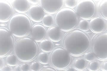 White soft light bubbles pattern of hydrogel balls as conte ,background with bubbles,background of bubbles