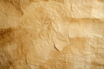 Fototapeta premium Old parchment crumbled brown paper texture