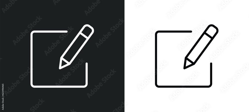 Poster compose icon isolated in white and black colors. compose outline vector icon from user interface col