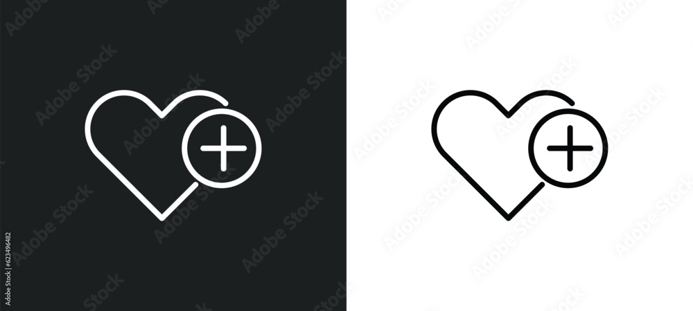 Poster add to favorite icon isolated in white and black colors. add to favorite outline vector icon from us