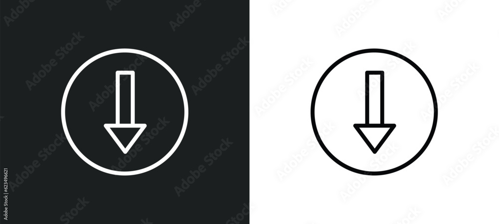 Poster bottom icon isolated in white and black colors. bottom outline vector icon from user interface colle