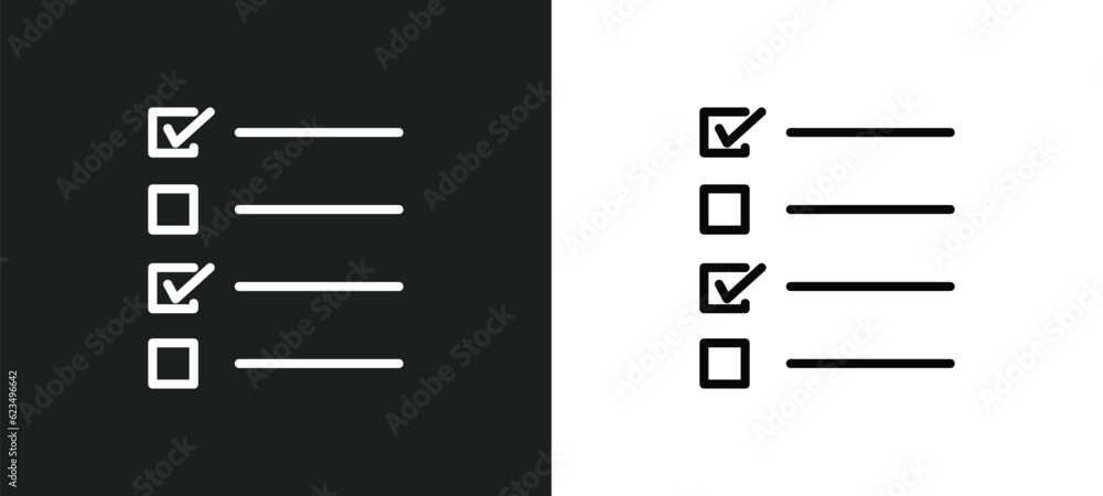 Poster test quiz icon isolated in white and black colors. test quiz outline vector icon from user interface