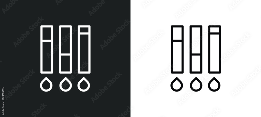 Poster ink level icon isolated in white and black colors. ink level outline vector icon from user interface