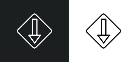 low icon isolated in white and black colors. low outline vector icon from user interface collection for web, mobile apps and ui.