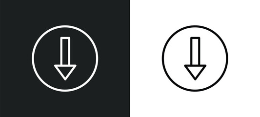 bottom icon isolated in white and black colors. bottom outline vector icon from user interface collection for web, mobile apps and ui.