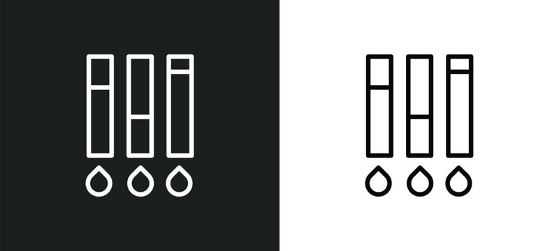 ink level icon isolated in white and black colors. ink level outline vector icon from user interface collection for web, mobile apps and ui.