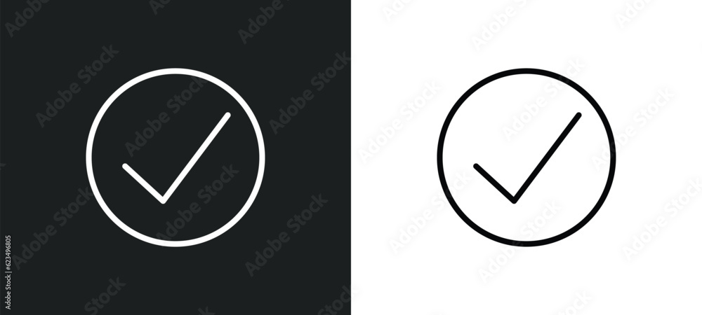 Poster check box icon isolated in white and black colors. check box outline vector icon from user interface
