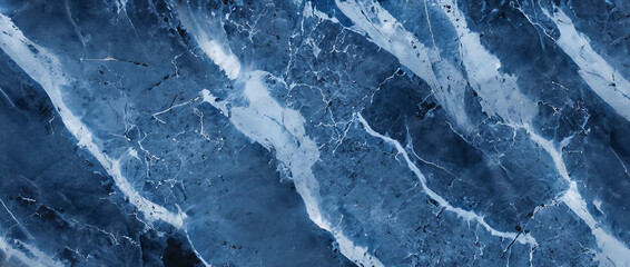 abstract dark blue marble surface texture background