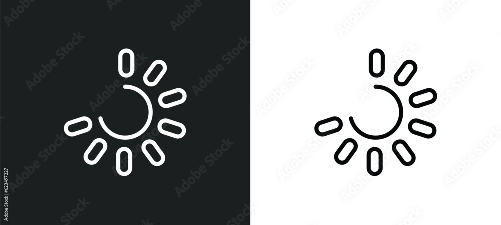 Poster loading process icon isolated in white and black colors. loading process outline vector icon from us