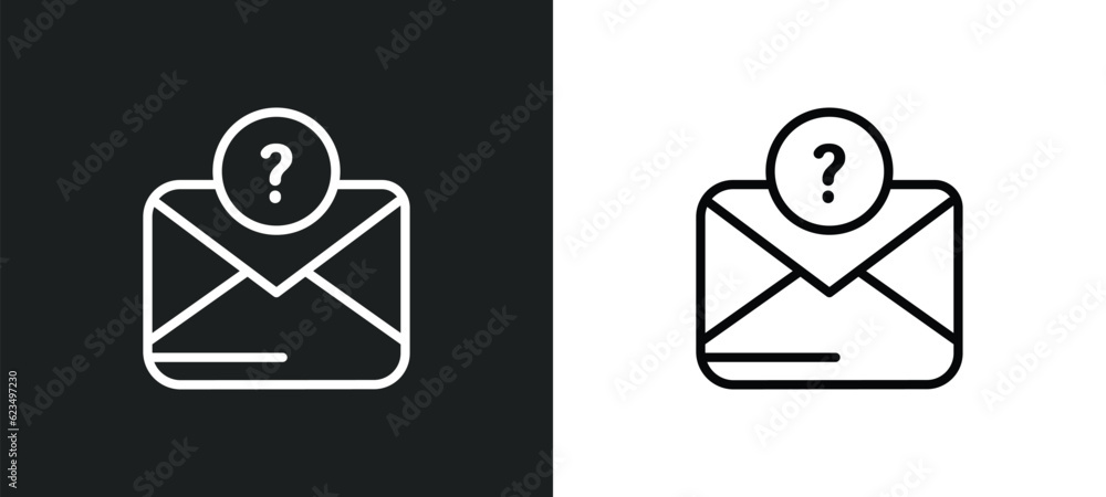 Poster anonymous message icon isolated in white and black colors. anonymous message outline vector icon fro