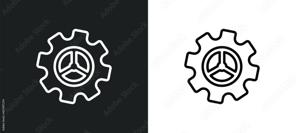 Poster tings icon isolated in white and black colors. tings outline vector icon from user interface collect