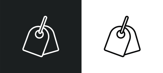 labels icon isolated in white and black colors. labels outline vector icon from user interface collection for web, mobile apps and ui.