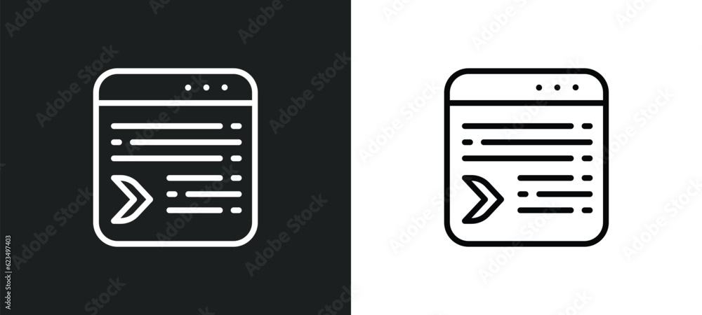 Poster selective icon isolated in white and black colors. selective outline vector icon from user interface