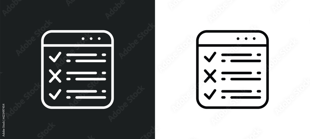 Poster task list icon isolated in white and black colors. task list outline vector icon from user interface
