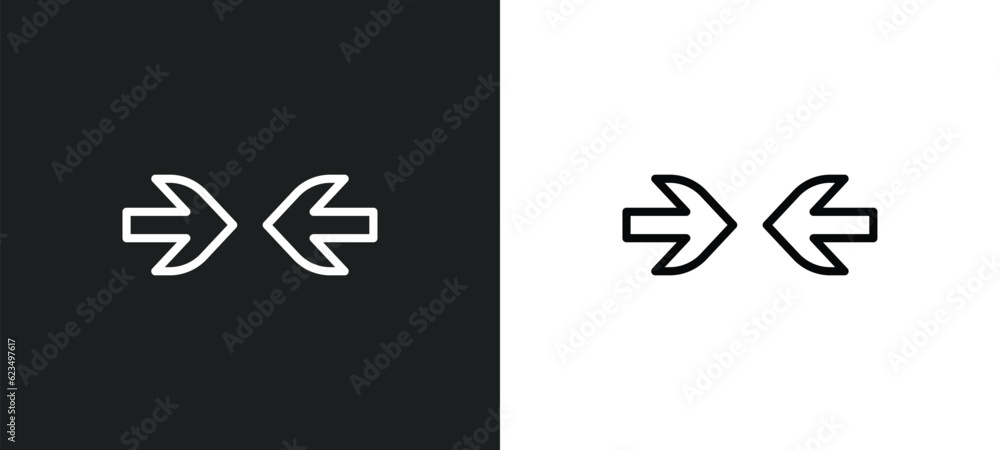 Poster opposition icon isolated in white and black colors. opposition outline vector icon from user interfa
