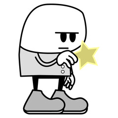 モンスターと星 © koty illust