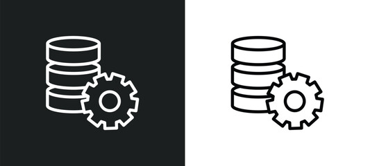 data analytics tings icon isolated in white and black colors. data analytics tings outline vector icon from user interface collection for web, mobile apps and ui.