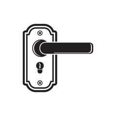 Door handle icon logo,vector design illustration template.