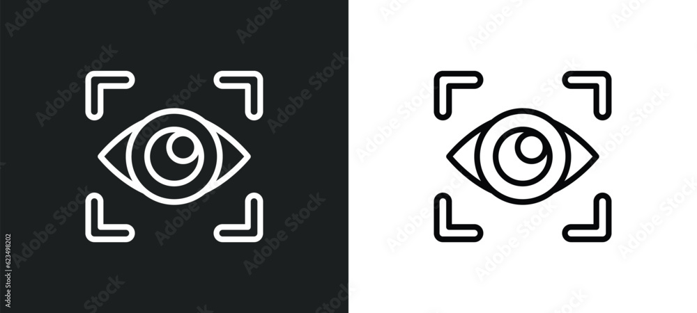 Poster viewer icon isolated in white and black colors. viewer outline vector icon from user interface colle