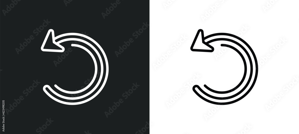 Poster back up icon isolated in white and black colors. back up outline vector icon from user interface col