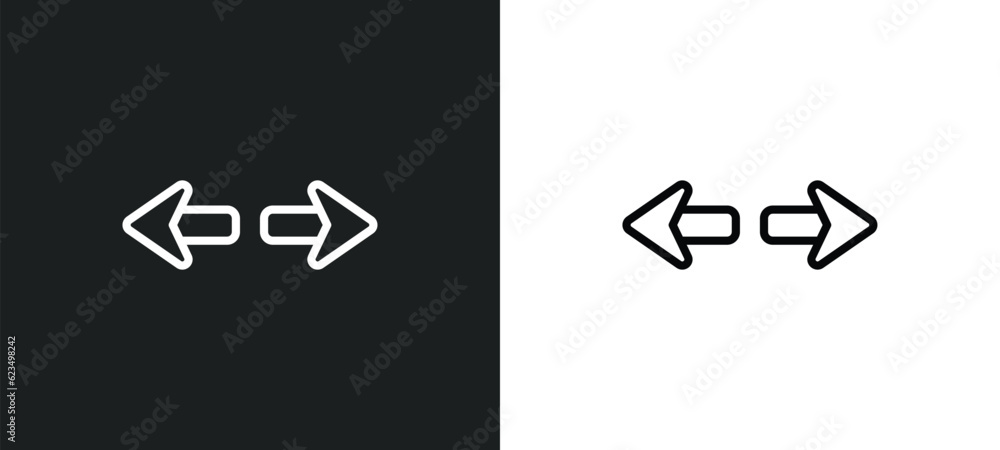 Poster turn icon isolated in white and black colors. turn outline vector icon from user interface collectio