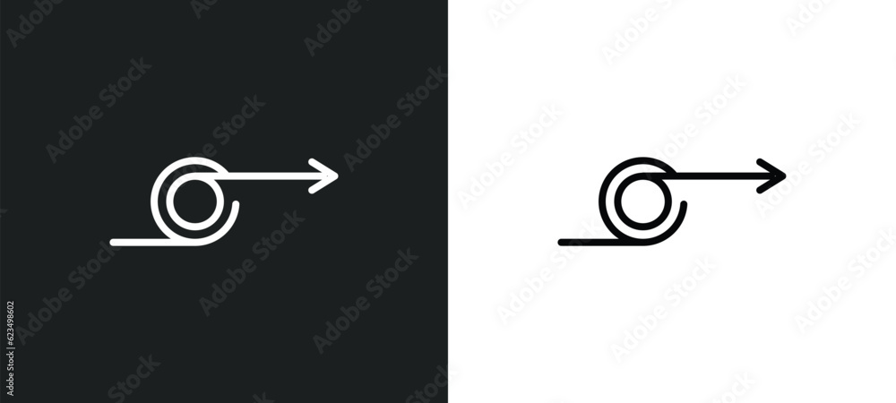 Poster loop arrow icon isolated in white and black colors. loop arrow outline vector icon from user interfa