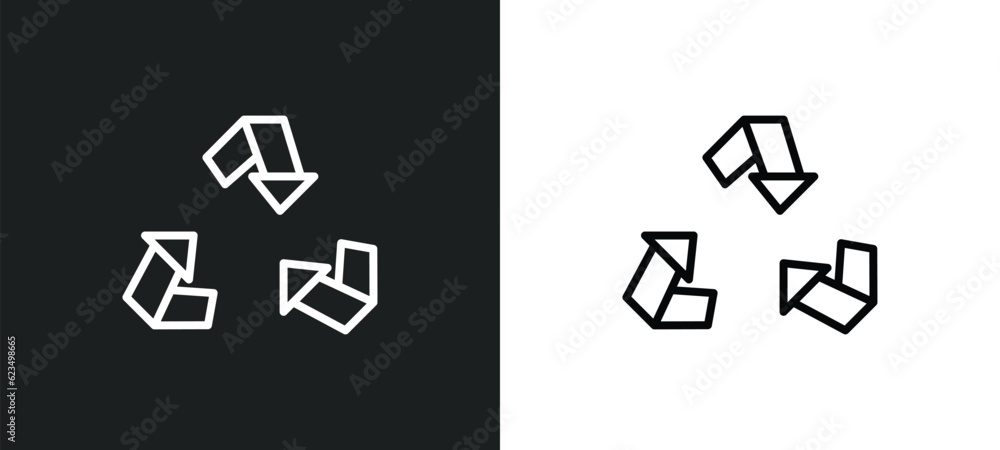 Poster recycle icon isolated in white and black colors. recycle outline vector icon from user interface col
