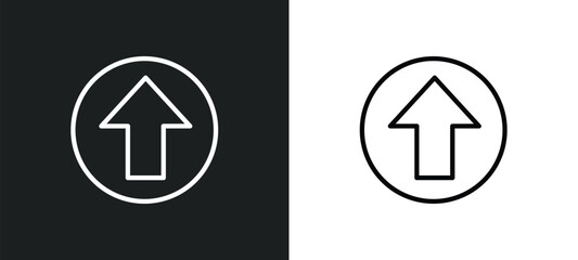 up arrow fold button icon isolated in white and black colors. up arrow fold button outline vector icon from user interface collection for web, mobile apps and ui.
