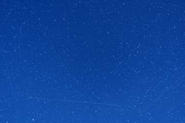 Quadrantids Meteor Shower 2023 The night sky traces of a falling meteorite. - 623498829