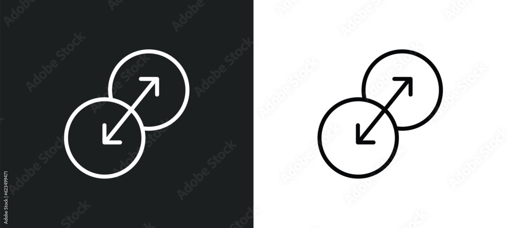Poster transition icon isolated in white and black colors. transition outline vector icon from transport co