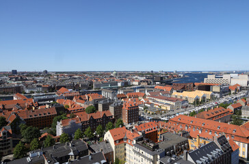 Fototapeta na wymiar Aerial view of the city of Copenhagen