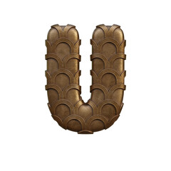 Vintage Deco Artdeco 3D Alphabet or PNG Letters