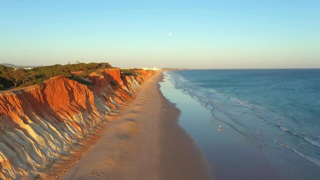 Falesia Beach in Evening Light, Portugal