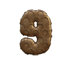 Vintage Deco Artdeco 3D Alphabet or PNG Letters