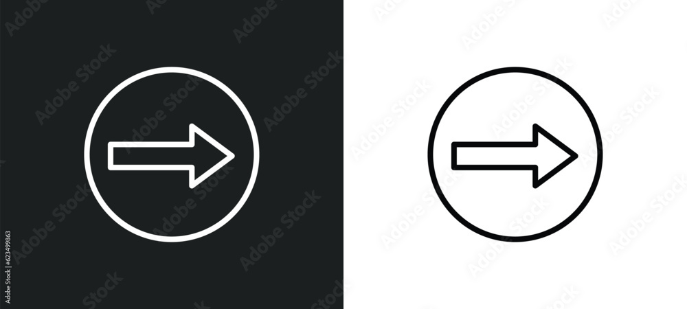 Poster one way icon isolated in white and black colors. one way outline vector icon from traffic signs coll