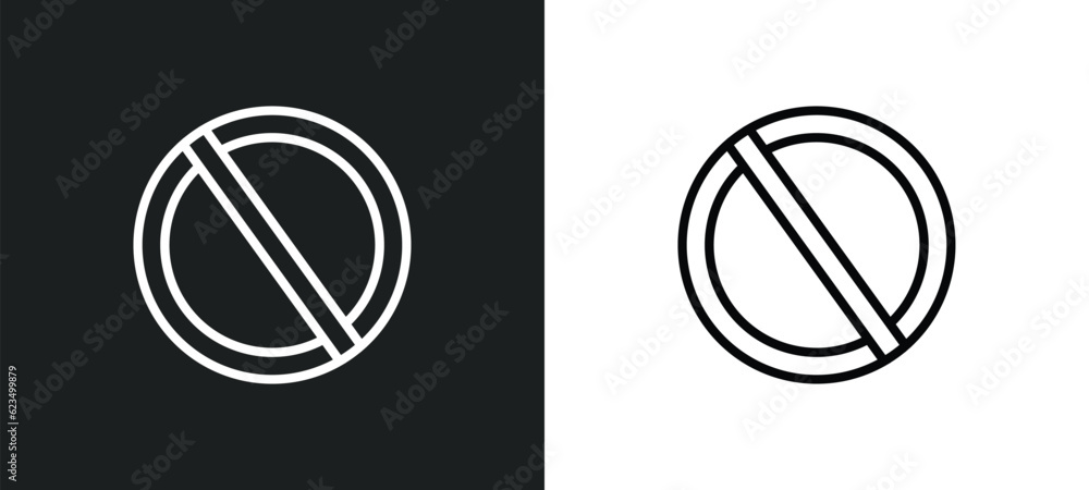 Poster no waiting icon isolated in white and black colors. no waiting outline vector icon from traffic sign