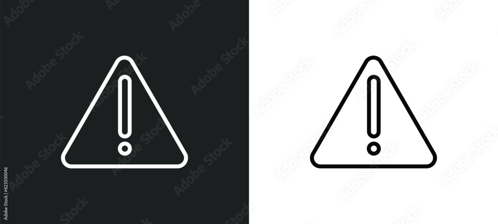 Poster danger icon isolated in white and black colors. danger outline vector icon from traffic signs collec