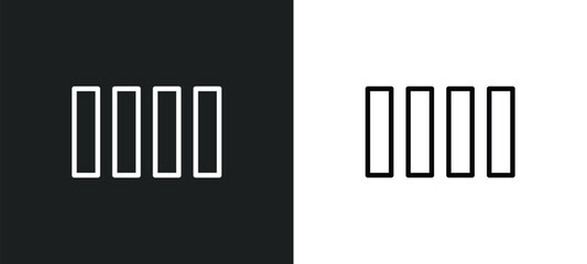 crossing icon isolated in white and black colors. crossing outline vector icon from traffic signs collection for web, mobile apps and ui.