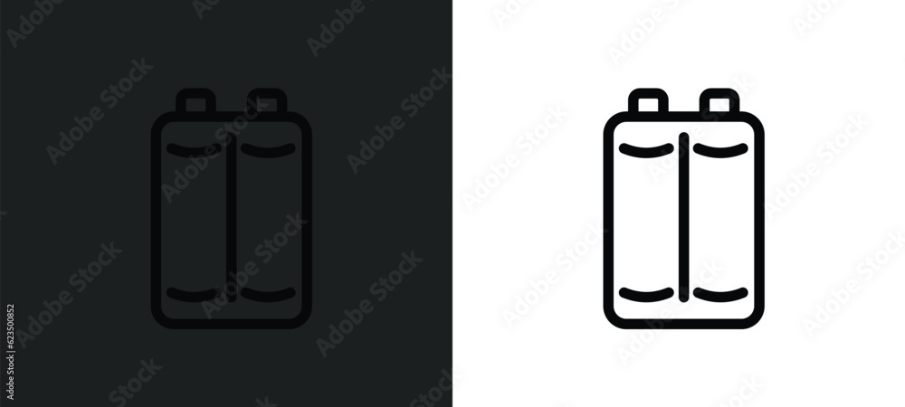 Poster baterry icon isolated in white and black colors. baterry outline vector icon from technology collect