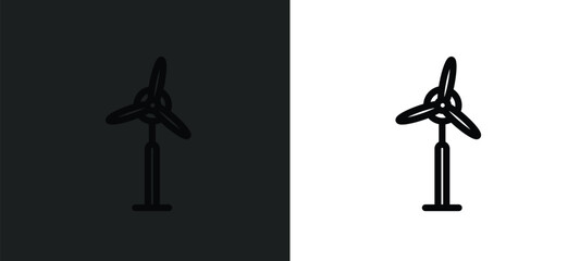 eolic icon isolated in white and black colors. eolic outline vector icon from technology collection for web, mobile apps and ui.