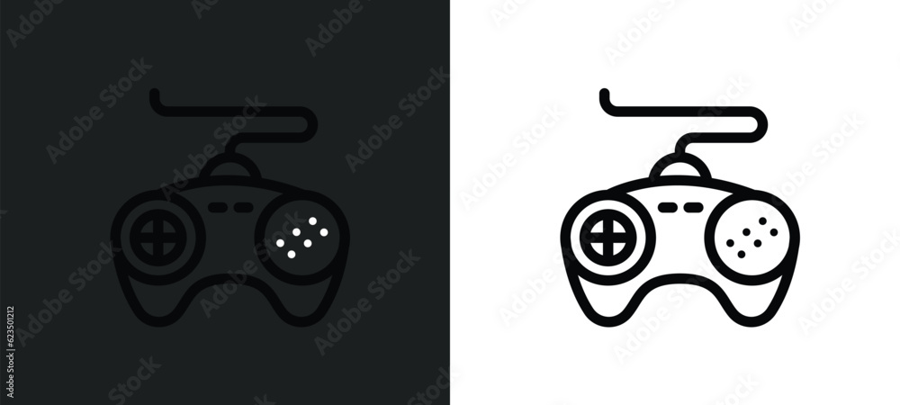 Aufkleber sega gamepad icon isolated in white and black colors. sega gamepad outline vector icon from technolo