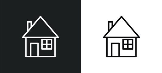 domestic icon isolated in white and black colors. domestic outline vector icon from technology collection for web, mobile apps and ui.