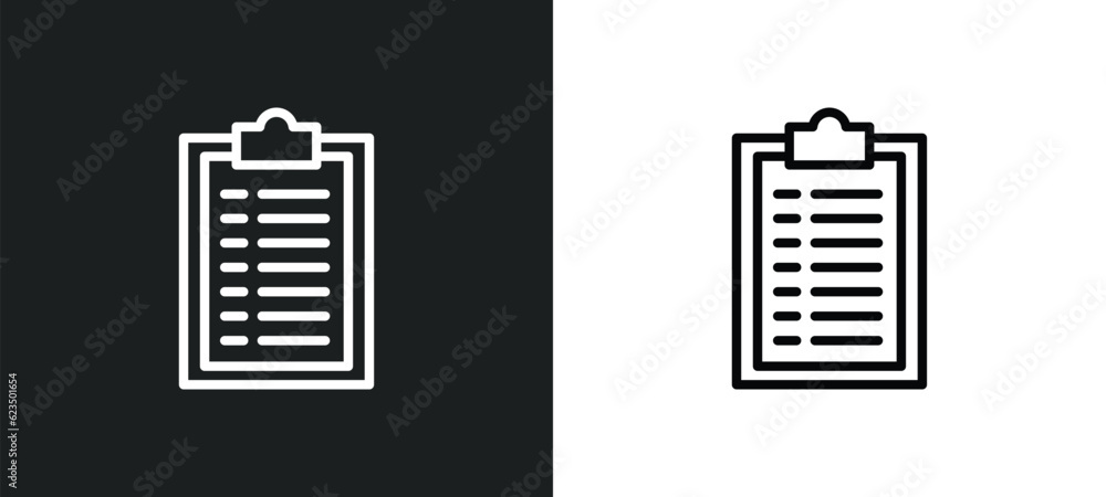Poster summary icon isolated in white and black colors. summary outline vector icon from technology collect