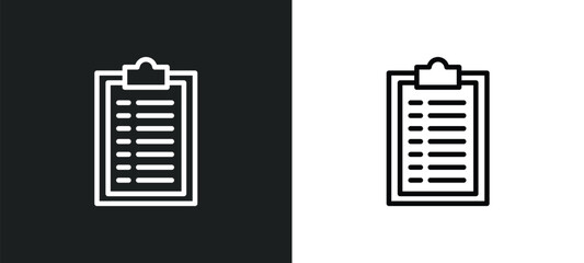 summary icon isolated in white and black colors. summary outline vector icon from technology collection for web, mobile apps and ui.