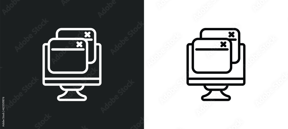Poster virtual hine icon isolated in white and black colors. virtual hine outline vector icon from technolo