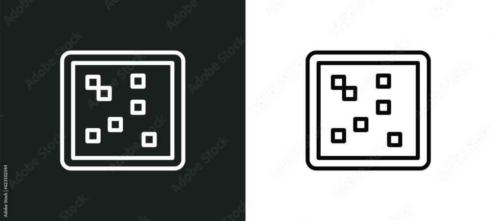 Poster raster images icon isolated in white and black colors. raster images outline vector icon from techno